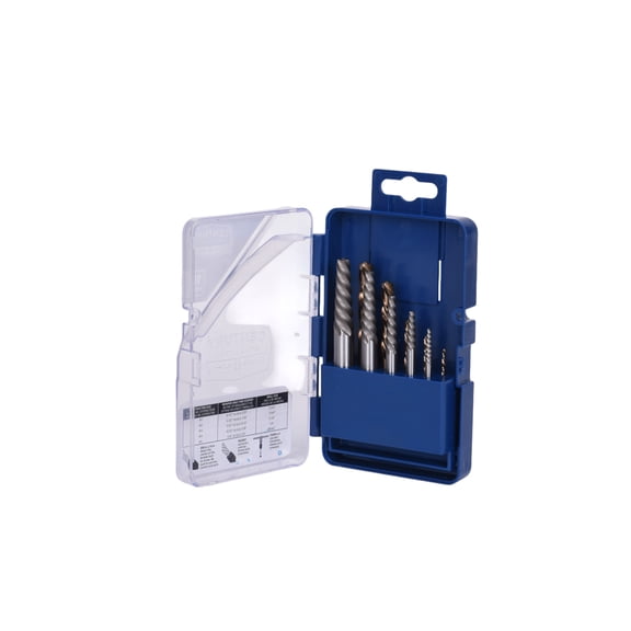 Century Drill & Tool 88710 Screw Extractor & Left Hand Drill Bit Set, 10