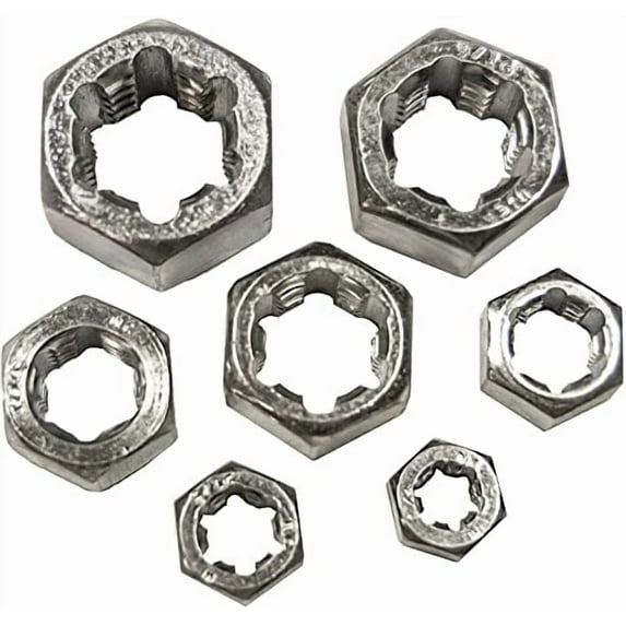 Century Drill & Tool 92931 National Coarse Right Hand Fractional Rethreading Die Set, 7-Piece