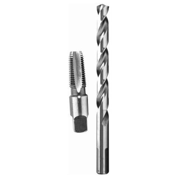 Century Drill & Tool 93202 Tap & Drill Bit Set, 1/4-18 NPT, 7/16-In. Drill, 2-Pc. - Quantity 2
