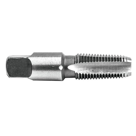 Century Drill & Tool 95201 1/8-27 NPT National Pipe Thread Tap, High Carbon Steel for Metal Use, Tap Sizes for Internal Pipe Threading, 75% Thread Engagement over 60% Industry Standard, Hand Cutting