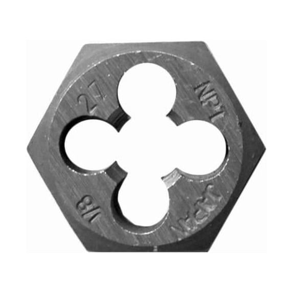 Century Drill & Tool 96301 Hexagon Pipe Die, 1/8-27 National Pipe Thread, 1-In. - Quantity 2