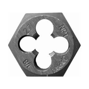 Century Drill & Tool 96301 Hexagon Pipe Die, 1/8-27 National Pipe Thread, 1-In. - Quantity 2