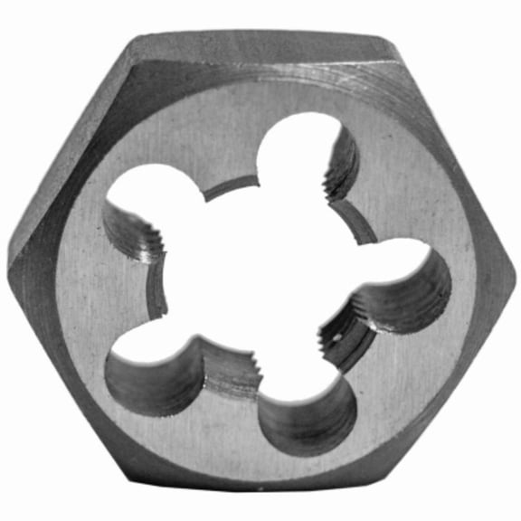 Century Drill & Tool 96302 High Carbon Steel Fractional Hexagon Pipe Die, 1/4-18 NPT