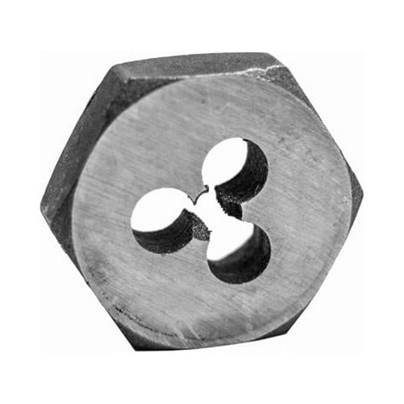 Century Drill & Tool 97621 Metric Hexagon Die, Carbon Steel, 10.0 x 1.00mm - Quantity 2