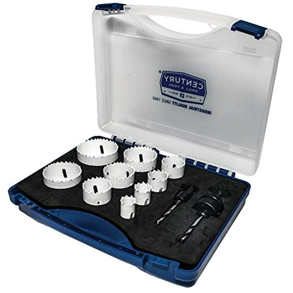Century Drill & Tool 05905 Bi-Metal Hole Saw Set, 13 Piece