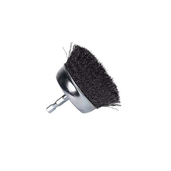 Century Drill & Tool 76221 Drill Cup Wire Brush, 2-3/4" Coarse & Crimped