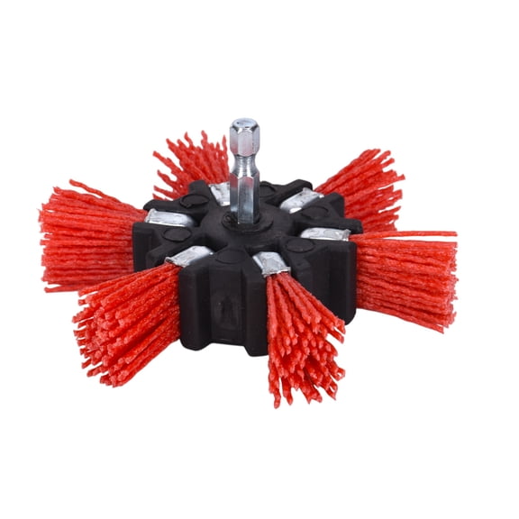 Century Drill & Tool 77341 Nylon Abrasive Flap Brush, 4", Coarse
