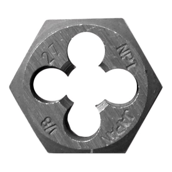 Century Drill & Tool 96301 Hexagon Pipe Die, 1/8-27 NPT