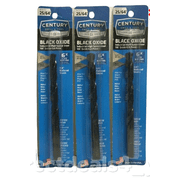 Century Drill & Tool Drill Bit 24725 Black Oxide 25/64" Pack of 3