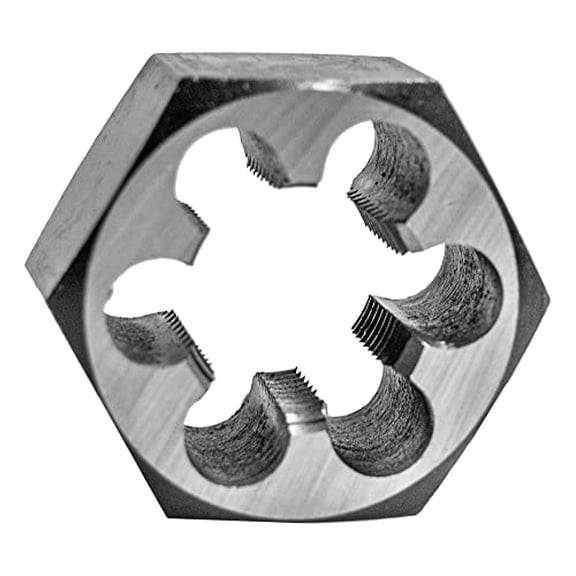 Century Drill & Tool 98221 High Carbon Steel Fractional Hexagon Die, 1-14 NF