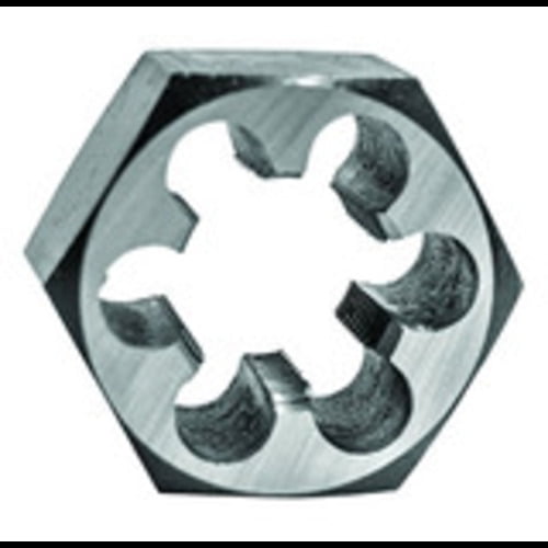 Century Drill & Tool, 98219, 1-8 NC, Hex Die, Precision Cut External Threads, High Carbon Alloy Steel