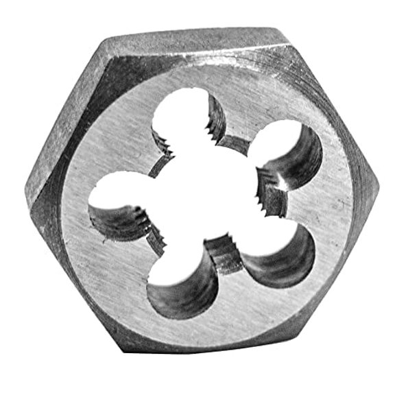 Century Drill & Tool, 95624, 16X1.50, Hex Die, Precision Cut External Threads, High Carbon Alloy Steel