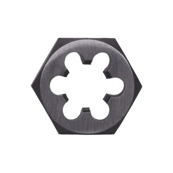 Century Drill & Tool 95626 High Carbon Steel Metric Hexagon Die, 18.0x1.50