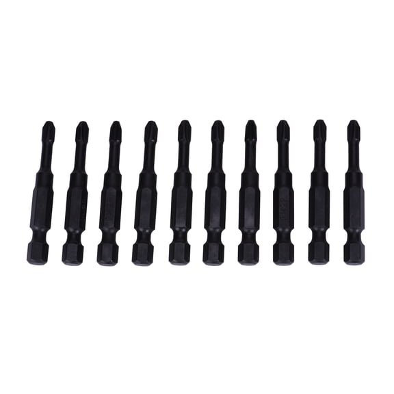 Century Drill & Tool 66201 Impact Screwdriver Bit #2R Drywall, 2", 10 Pack