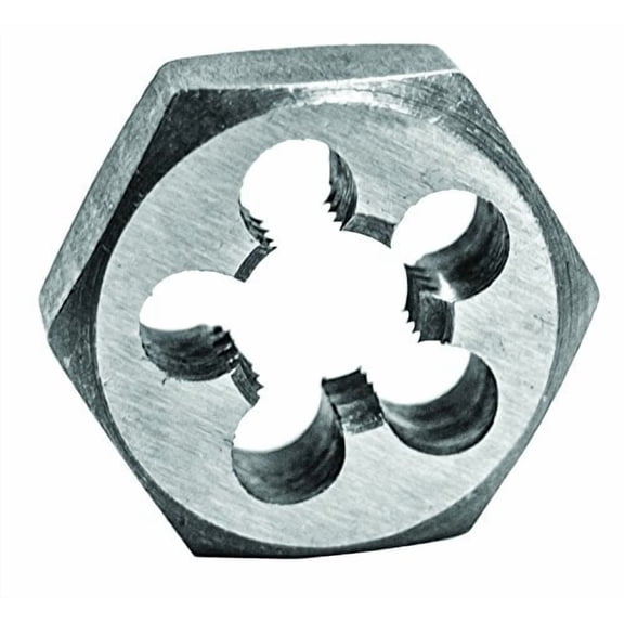 Century Drill & Tool, 95620, 14X1.25, Hex Die, Precision Cut External Threads, High Carbon Alloy Steel