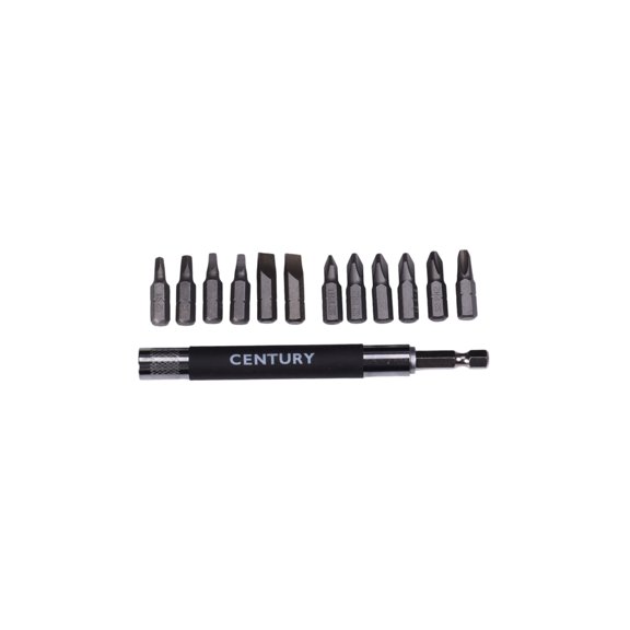 Century Drill & Tool 69014 Screw Guide & Bit Set, 13 Piece