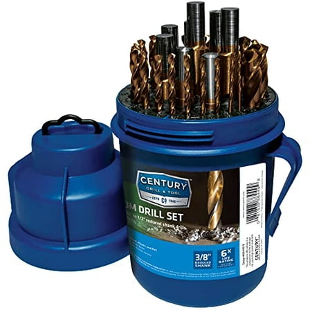Century Drill & Tool 88449 Titanium Drill Bit Set, 29 Piece