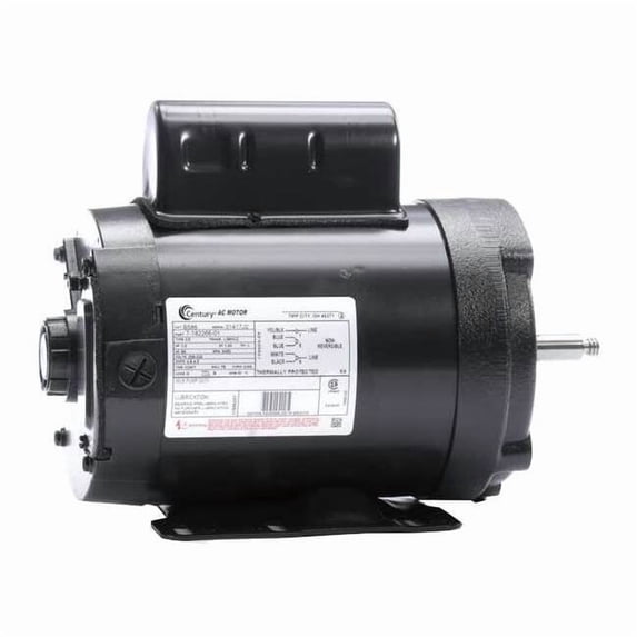 Pump Motor, Permanent Split Capacitor, 1 HP, 208-230V AC, 3,450 Nameplate RPM, L56HCZ Frame