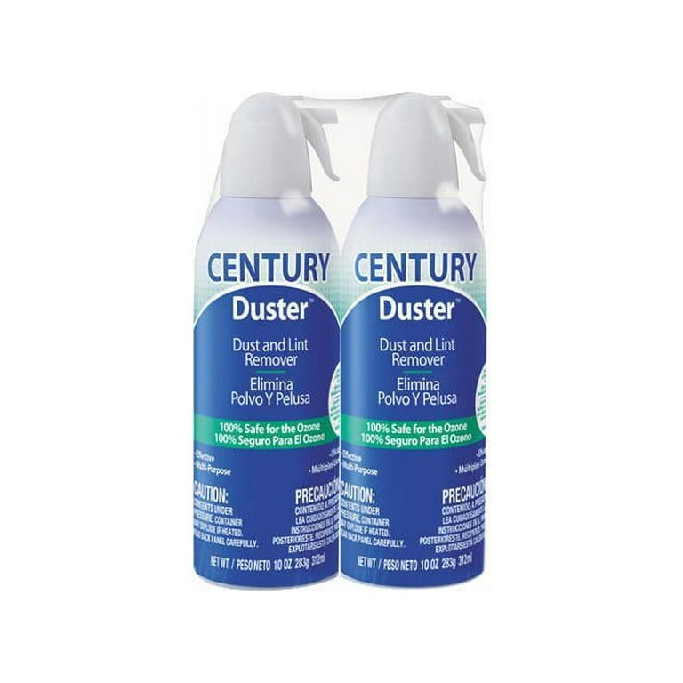 Century Gas Compressed Duster - For Home/Office Equipment - 10 fl oz - 2 / Pack - White Century Gas Compressed Duster - For Home/Office Equipment - 10 fl oz - 2 / Pack - White