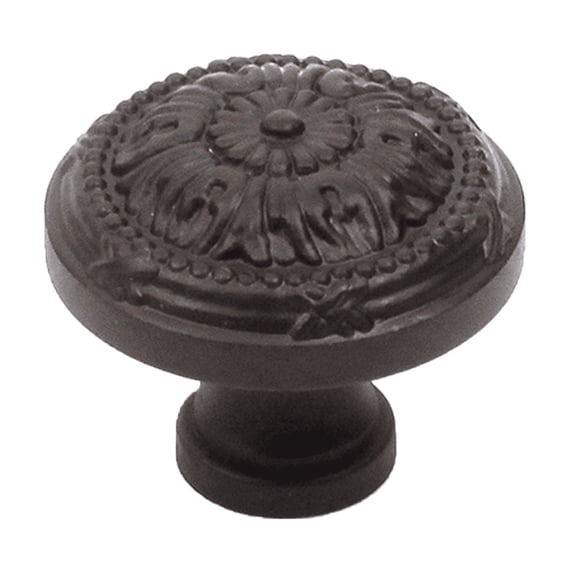 Georgian - Premium Solid Brass, Knob, 1-1/4" dia. Oil Rubbed Bronze