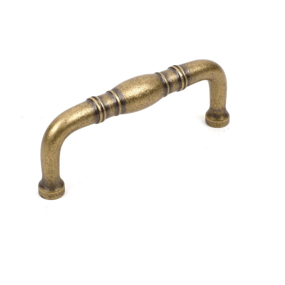 Hartford - Premium Solid Brass, Pull, 3" cc Aged English