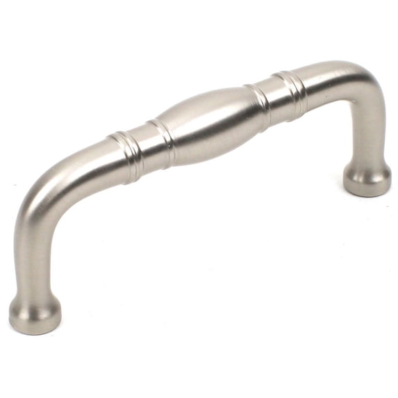 Hartford - Premium Solid Brass, Pull, 3" cc Dull Satin Nickel