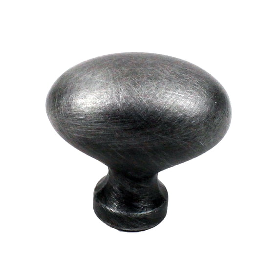 Plymouth - Premium Solid Brass, Knob, 1-3/8" dia. Weathered Pewter