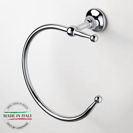 Century Hardware Ravello Collection Towel Ring - Polished Chrome