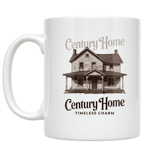 Century Home Timeless Charm Art - Vintage Home Enthusiast - 11 oz Ceramic Coffee Mug