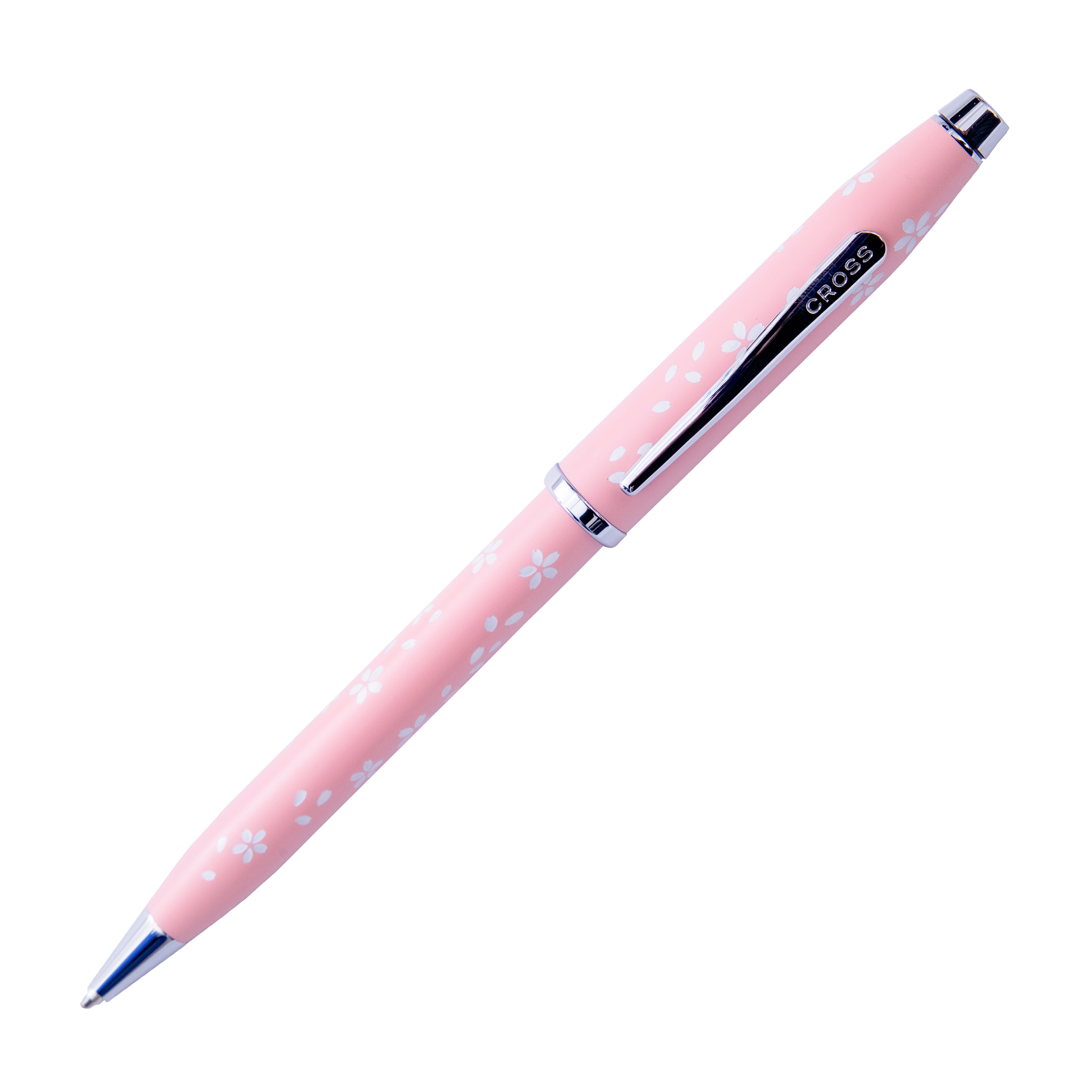 Century II Cherry Blossom High Glossy Pink Lacquer with Polished Chrome Appointments Ballpoint Pen