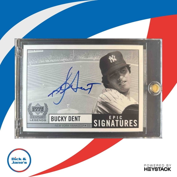 Upper Deck Century Legends Epic Signatures Bucky Dent Auto BD New York Yankees Baseball Card