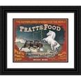 thumbnail image 1 of Century Lith. Co. 18x15 Black Ornate Wood Framed Double Matted Museum Art Print Titled - The Acknowldeged Standard of the World, Pratts Food for Horse and Cattle (1890), 1 of 5