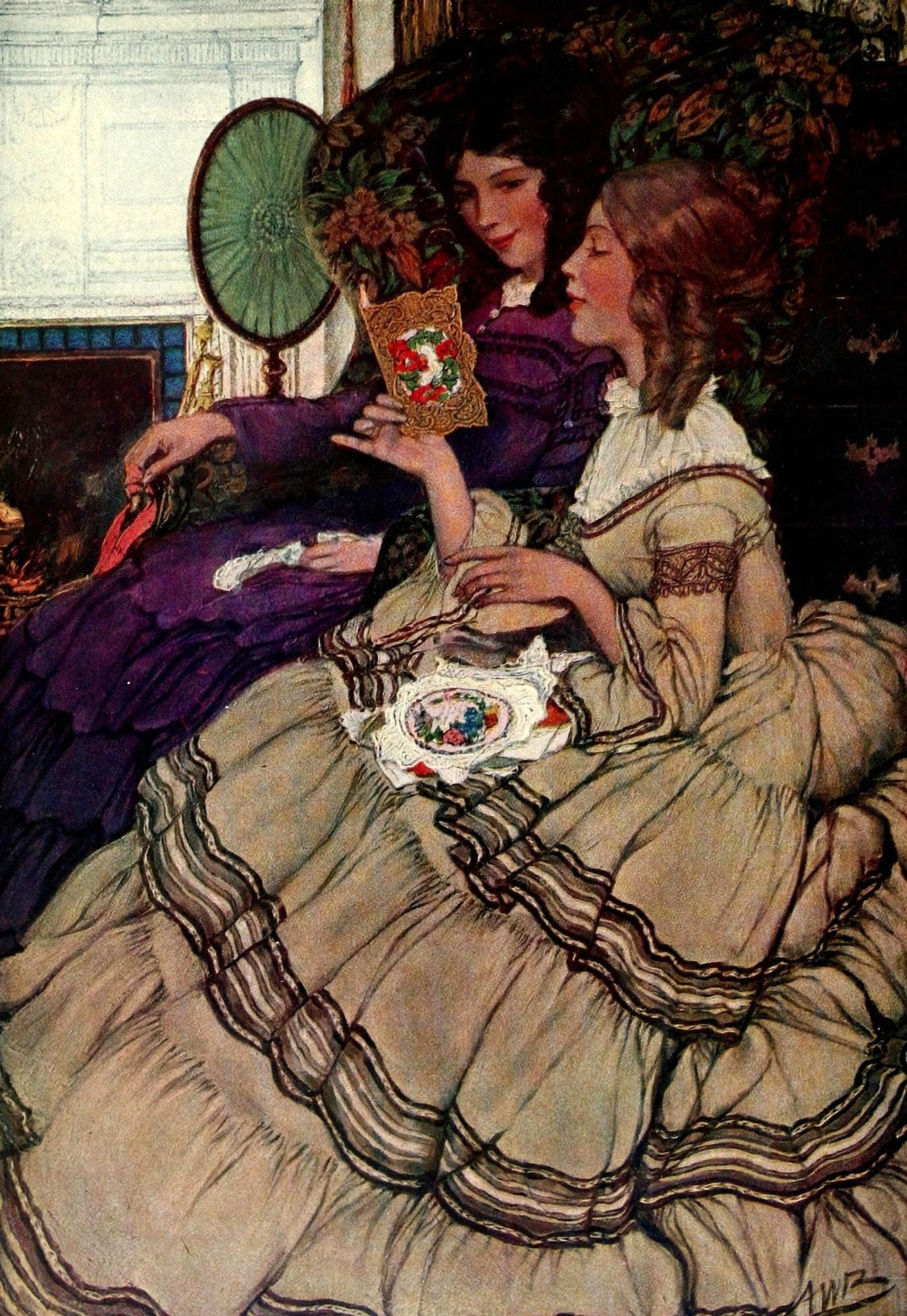 Century Magazine 1904 The Valentine Canvas Art - Anna Whelan Betts (18 x 24)