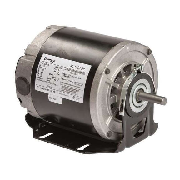 Century Motor,1/6 HP,1725 rpm,48,115V GF2014