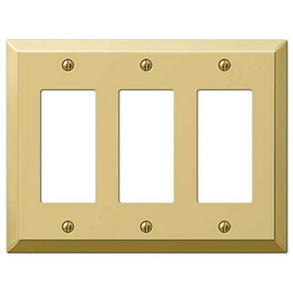 Century Polished Brass 3 Rocker (GFI)