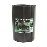 Century Products Dual Purpose 18  x 10  Root Barrier Black Polyethylene Garden Border Edging