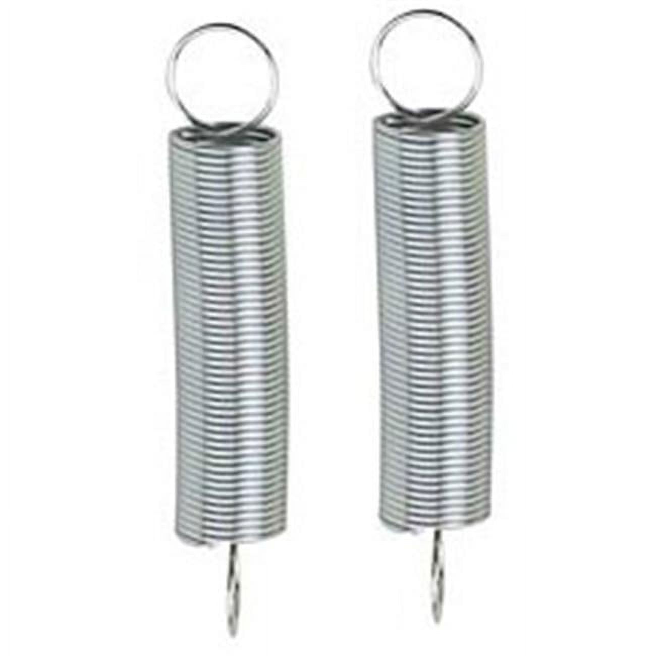 Nickel-Plated Steel Extension Springs, Pack of 2, 5/16" OD x 3" Length