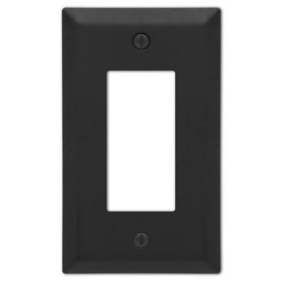 Century Stamped Steel Rocker Wall Plate - Matte Black