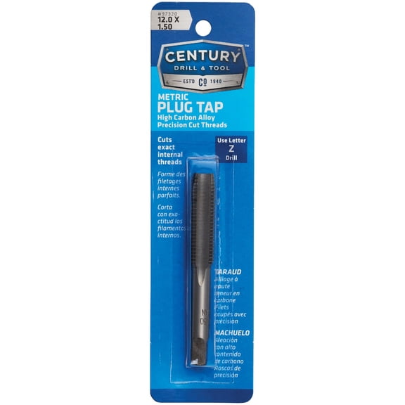 Century Tool Metric Tap - 12.0 x 1.50, Model# 97320