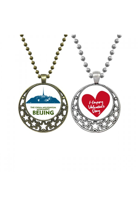 Beijing China Pendant Necklace Mens Womens Valentine Chain