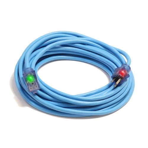 Century Wire D16821025 Sub Zero 15 Amp 12/3 AWG SJEOW Cold Weather Extension Cord - 25 ft. (Blue)