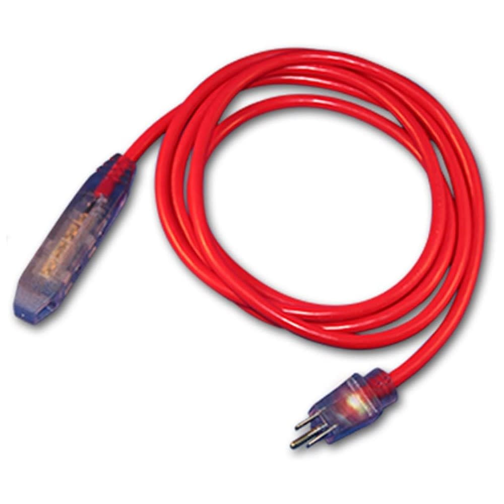 Century Wire Pro Glo 9.8 Ft 16/3 Sjtw Red Coldweather Block Heater Cord