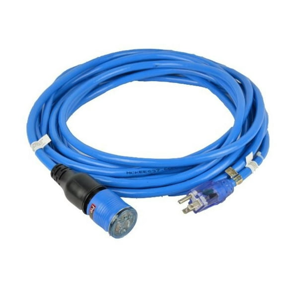 Century Wire Pro Lock 25 Ft 12/3 Sjtw Blue Molded Extension Cord With Cgm