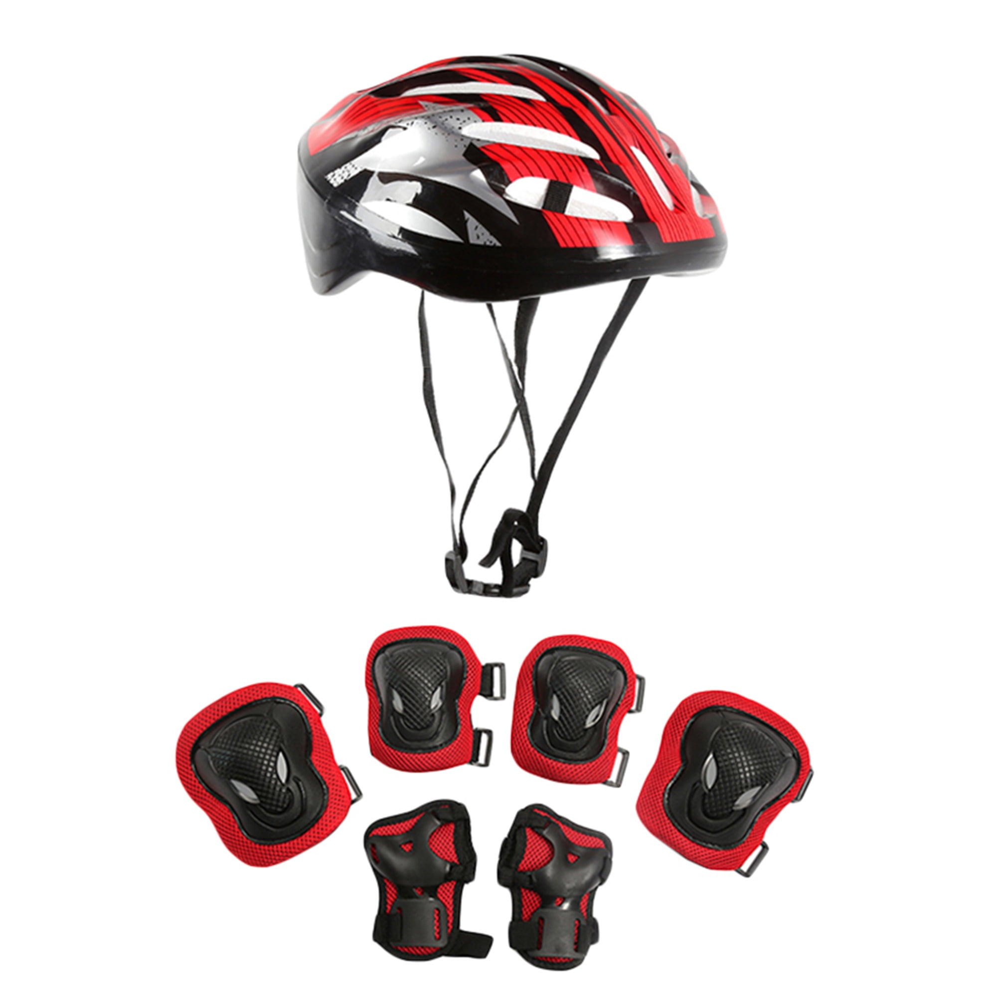CenturyX Adults Adjustable Knee Elbow Pads Gear Set for Skateboard Bike Armor