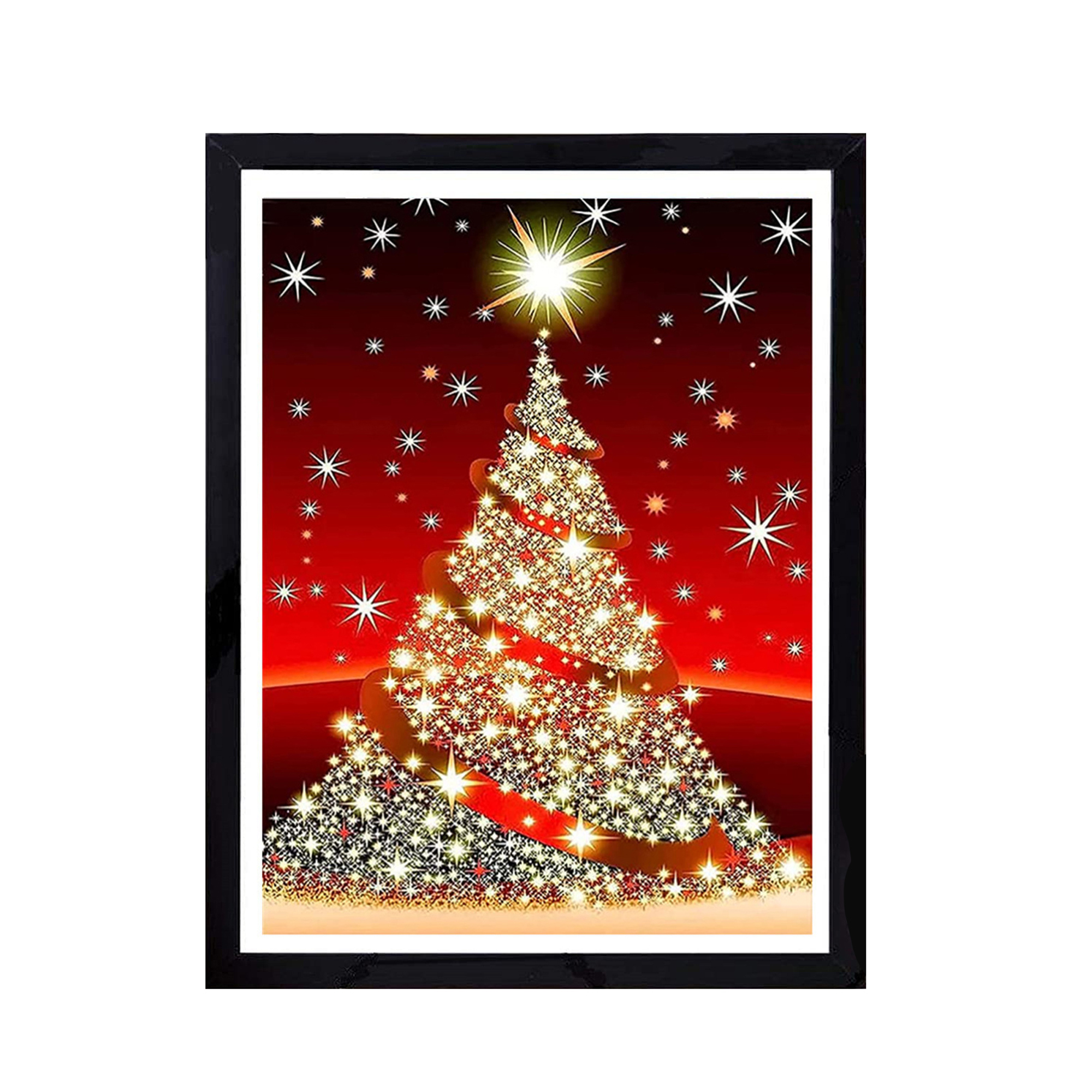 CenturyX Christmas Tree Diamond Painting Kit, Full Drill Picture Home