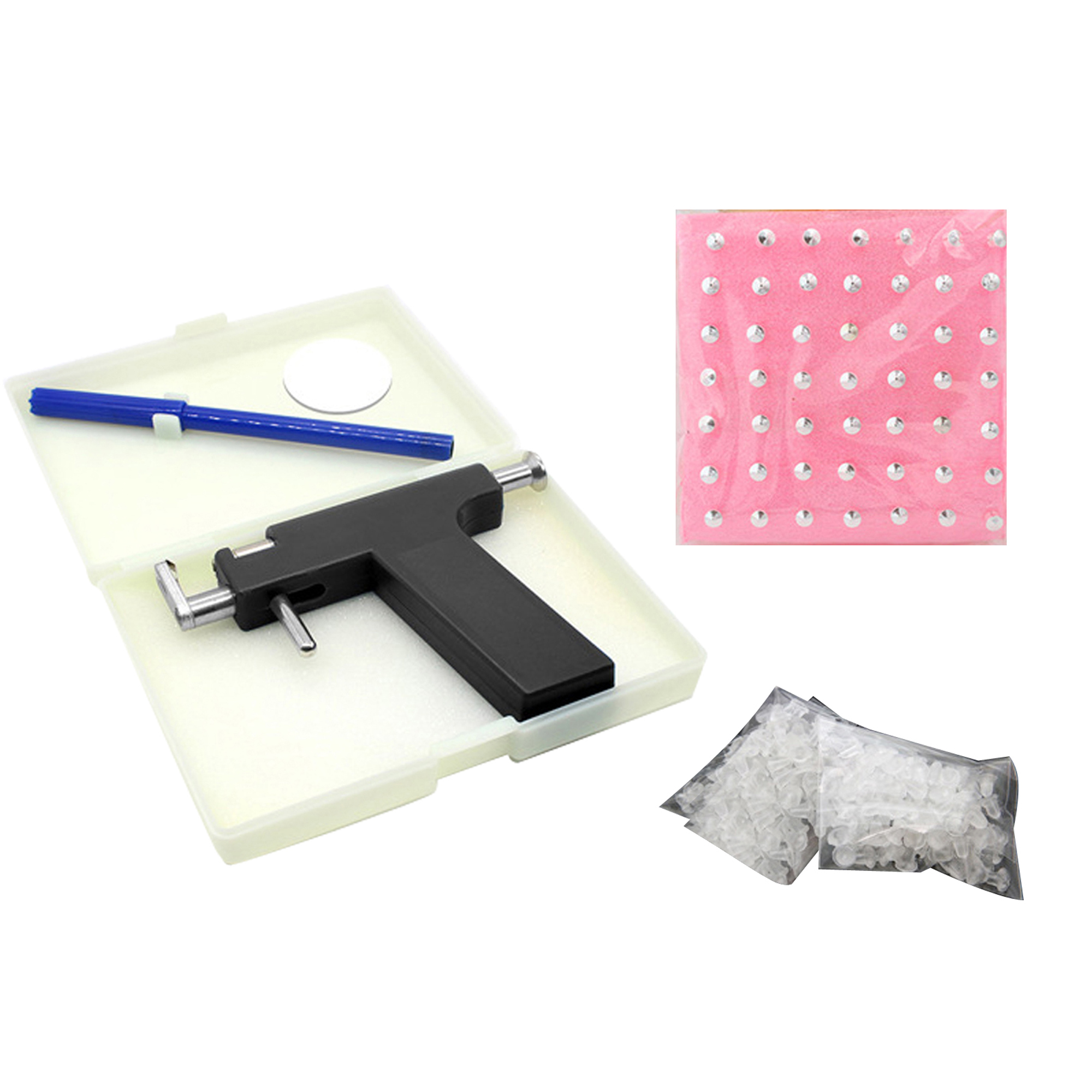 CenturyX Ear Piercing Gun Kit Metal Ear Piercing Machine with 98 Stud Earrings