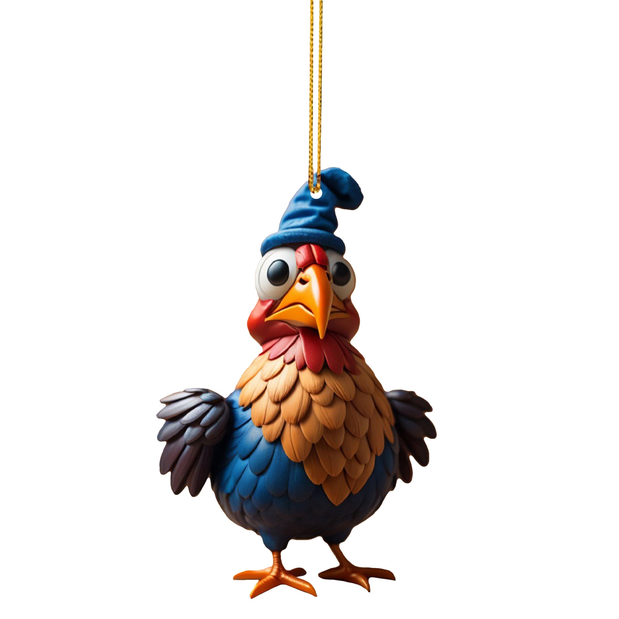 CenturyX Funny Christmas Chicken Ornament Hanging Christmas Tree