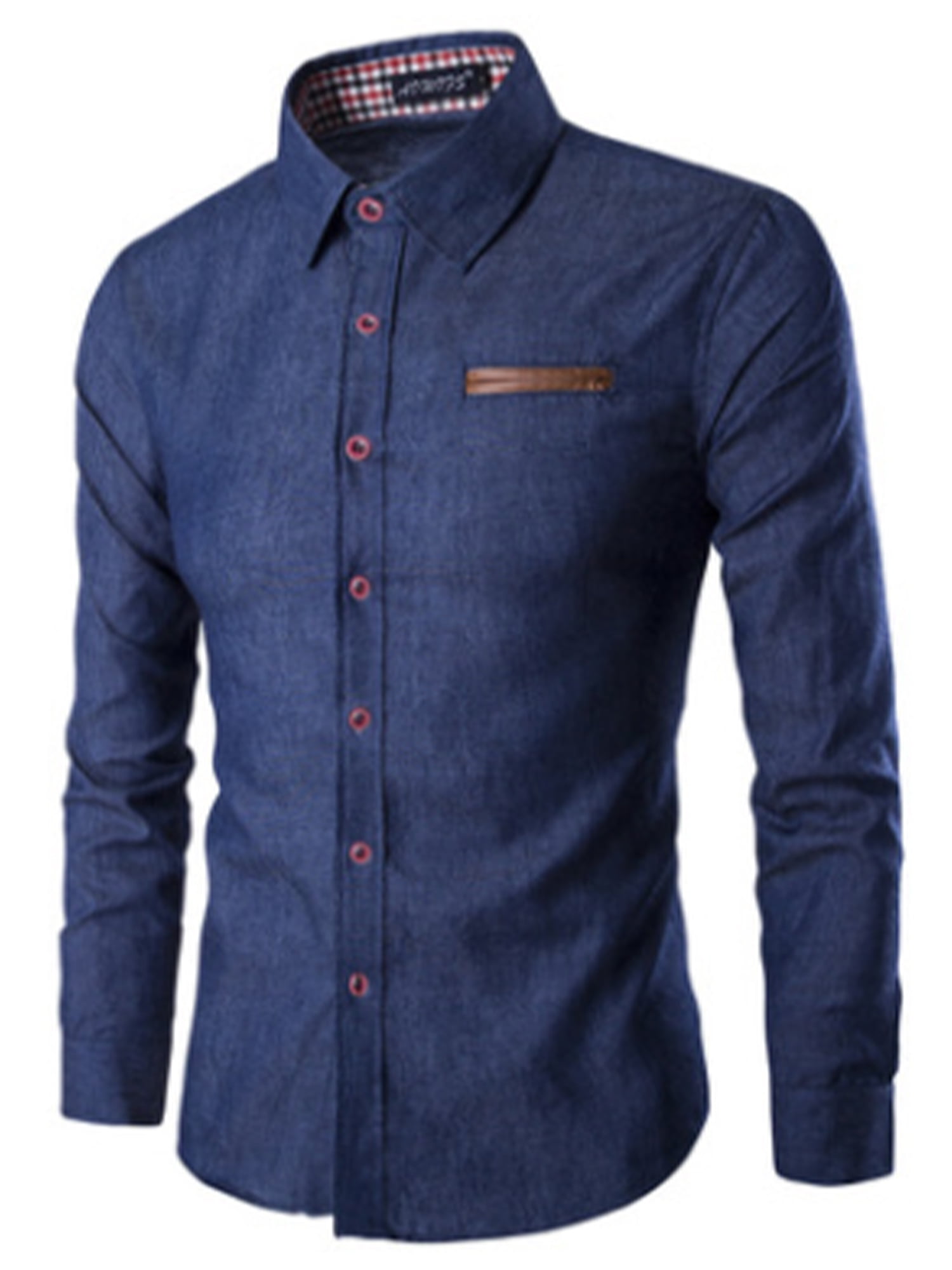 Casual style for men. Denim jeans and blue shirt combo. | Business casual  men, Mens fashion suits, Mens clothing styles