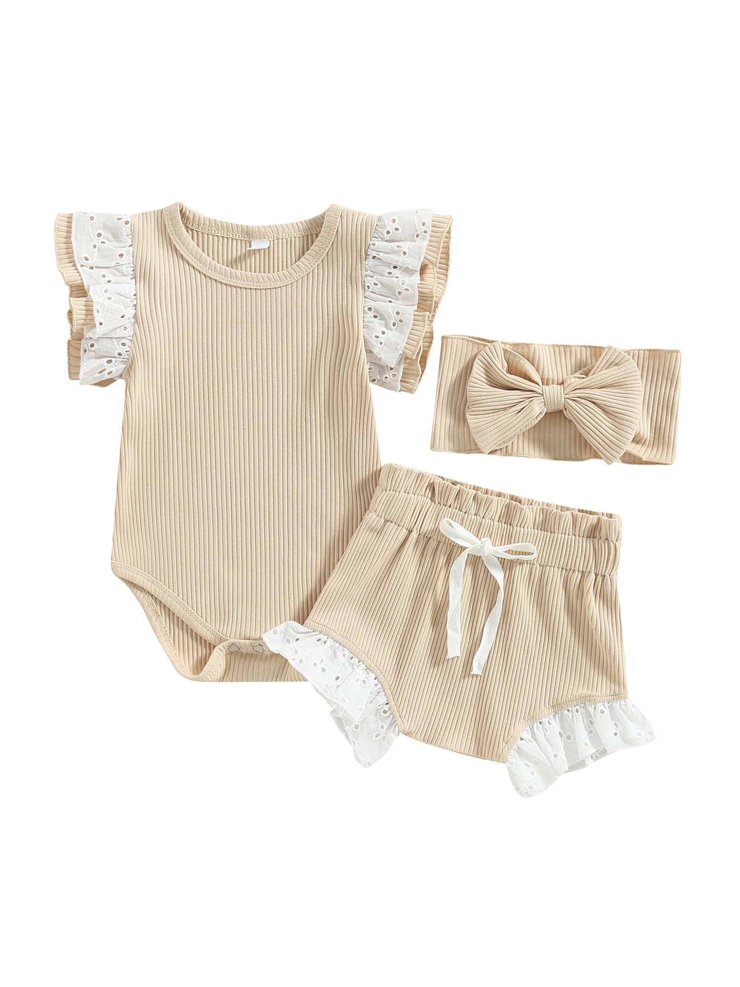 CenturyX Newborn Baby Girls Summer Clothes Set Causal Floral Print