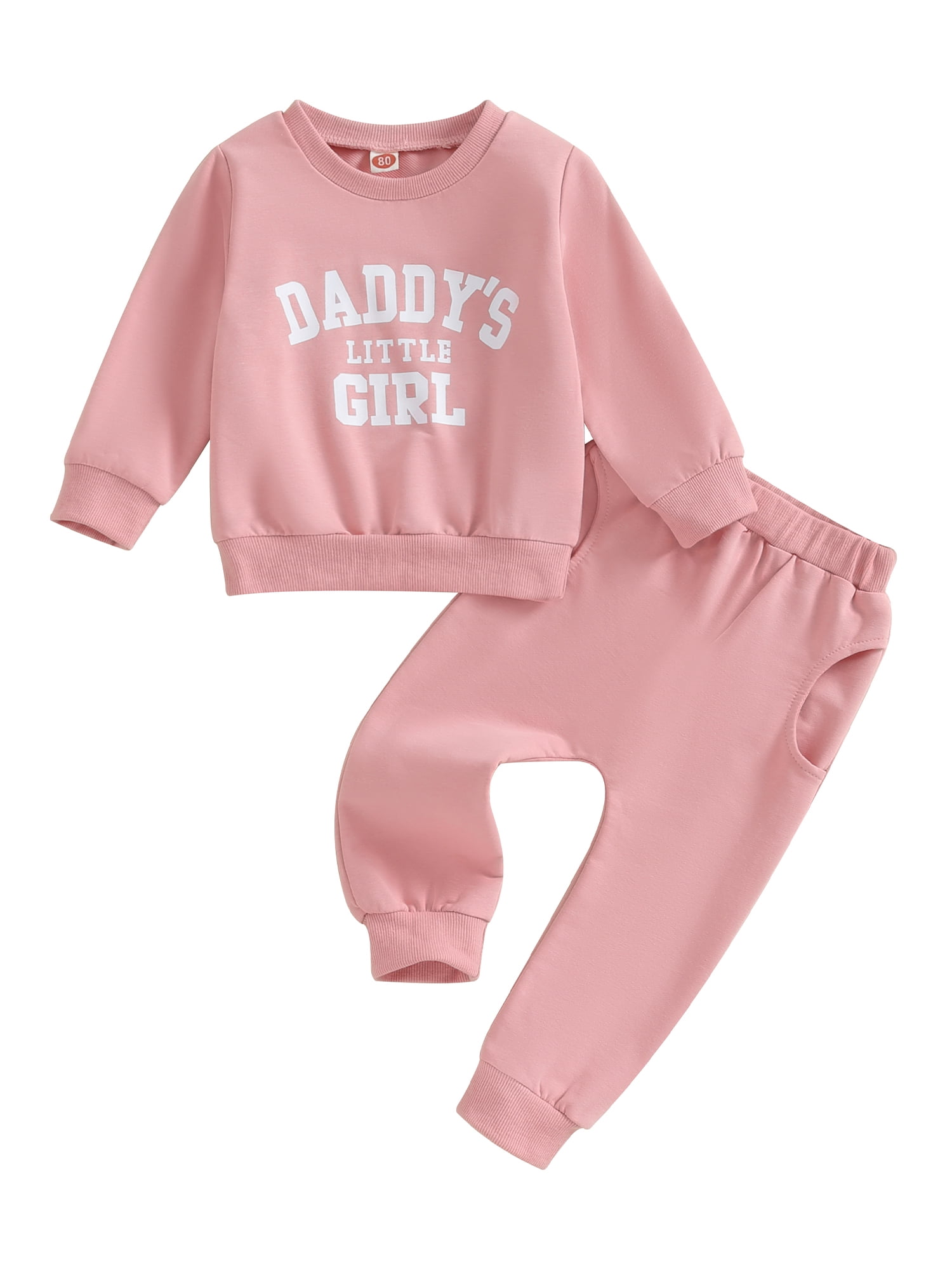 CenturyX Toddler Girls 2 Piece Outfit Letter Print Long Sleeve